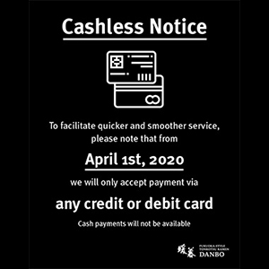 Vancouver Locations – Cashless Notice